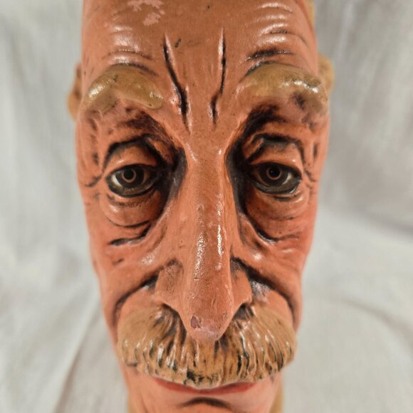 Vintage Albert Einstein Head Bust MCM Statue Chalkwear Plaster Figure‎ Esco like - Picture 12 of 12